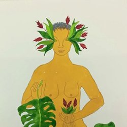 Rosana Paulino
Senhora das plantas, Espada de Iansã, 2022
Aquarela e grafite sobre papel